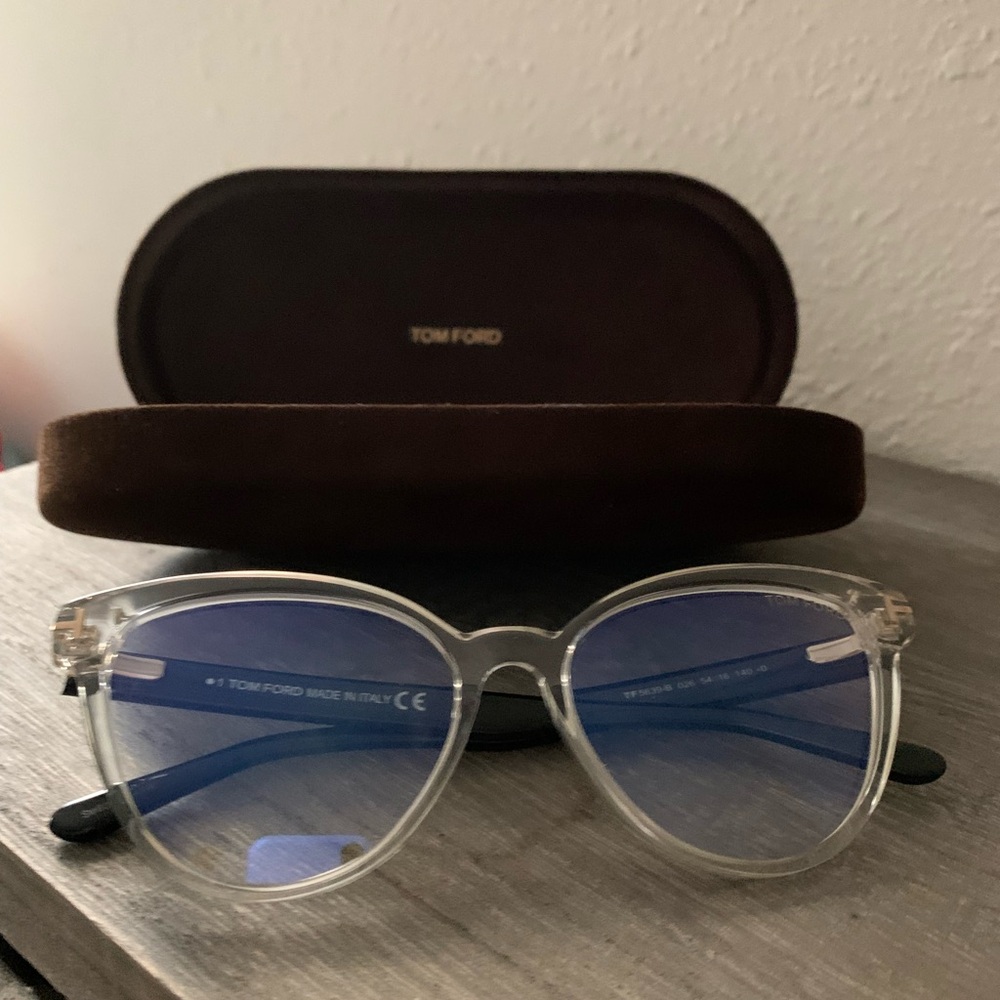 Tom Ford Transparent Cat-Eye Glasses